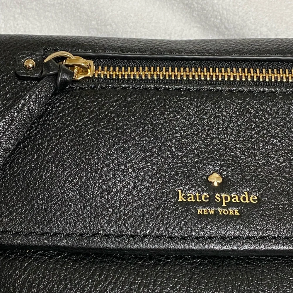 Small Kate Spade Black Pebbled Leather Crossbody Bag - Picture 6 of 14